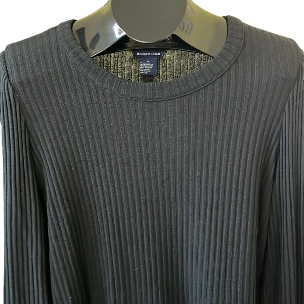 Architect Long Sleeve Ribbed Blouse With Puffy Sleeve - Picture 8 of 9